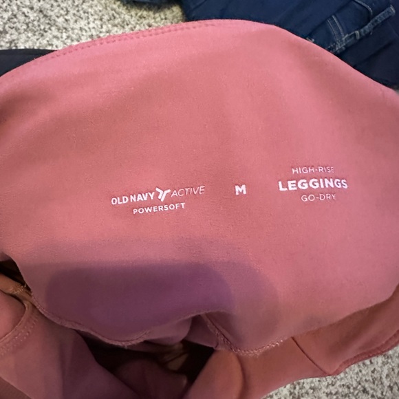 OLD NAVY, pink/nude leggings, size medium - Picture 2 of 3